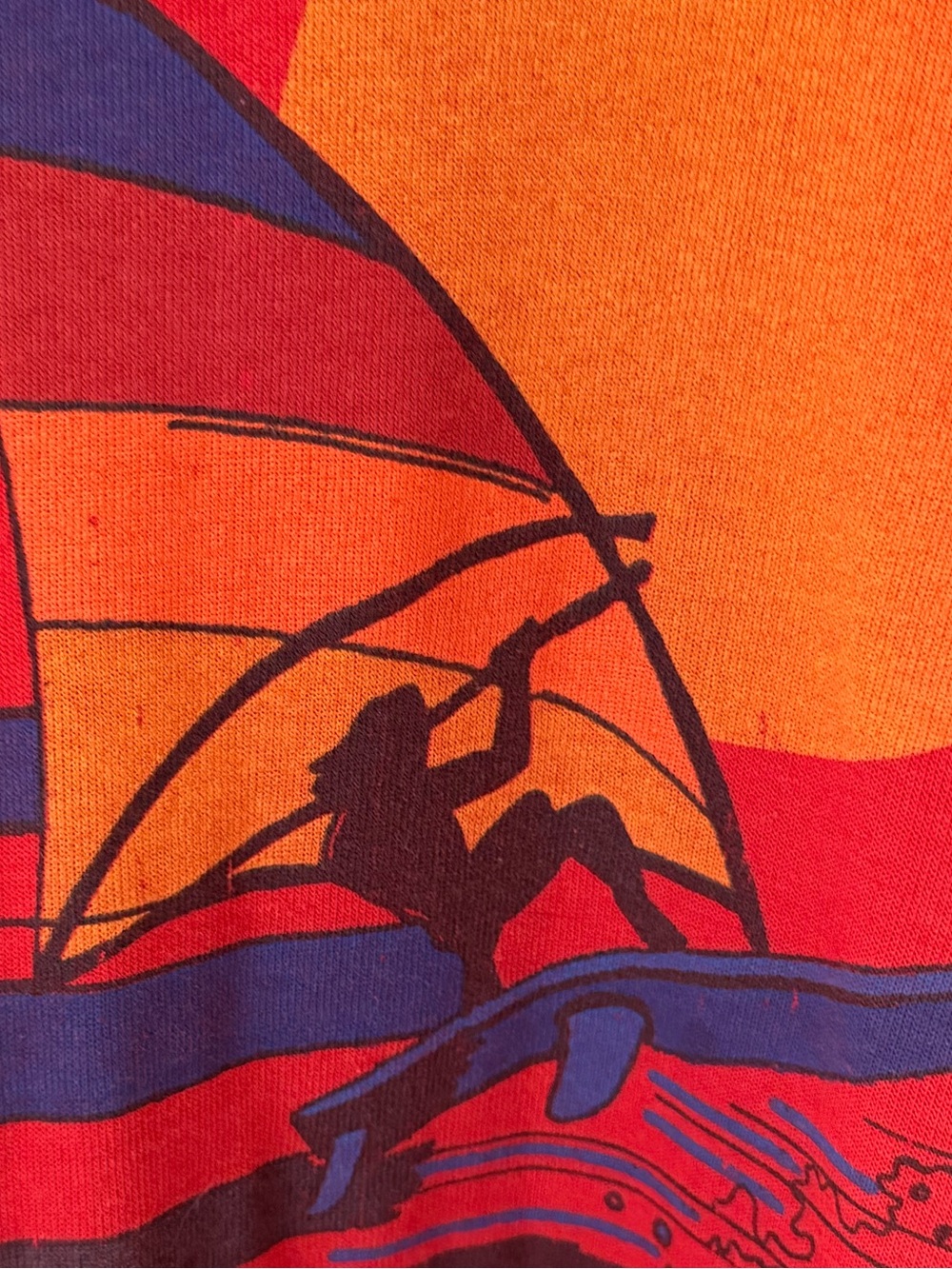 RARE**Aviator Nation Windsurf Surfer Hoodie Sunset - Picture 5 of 5